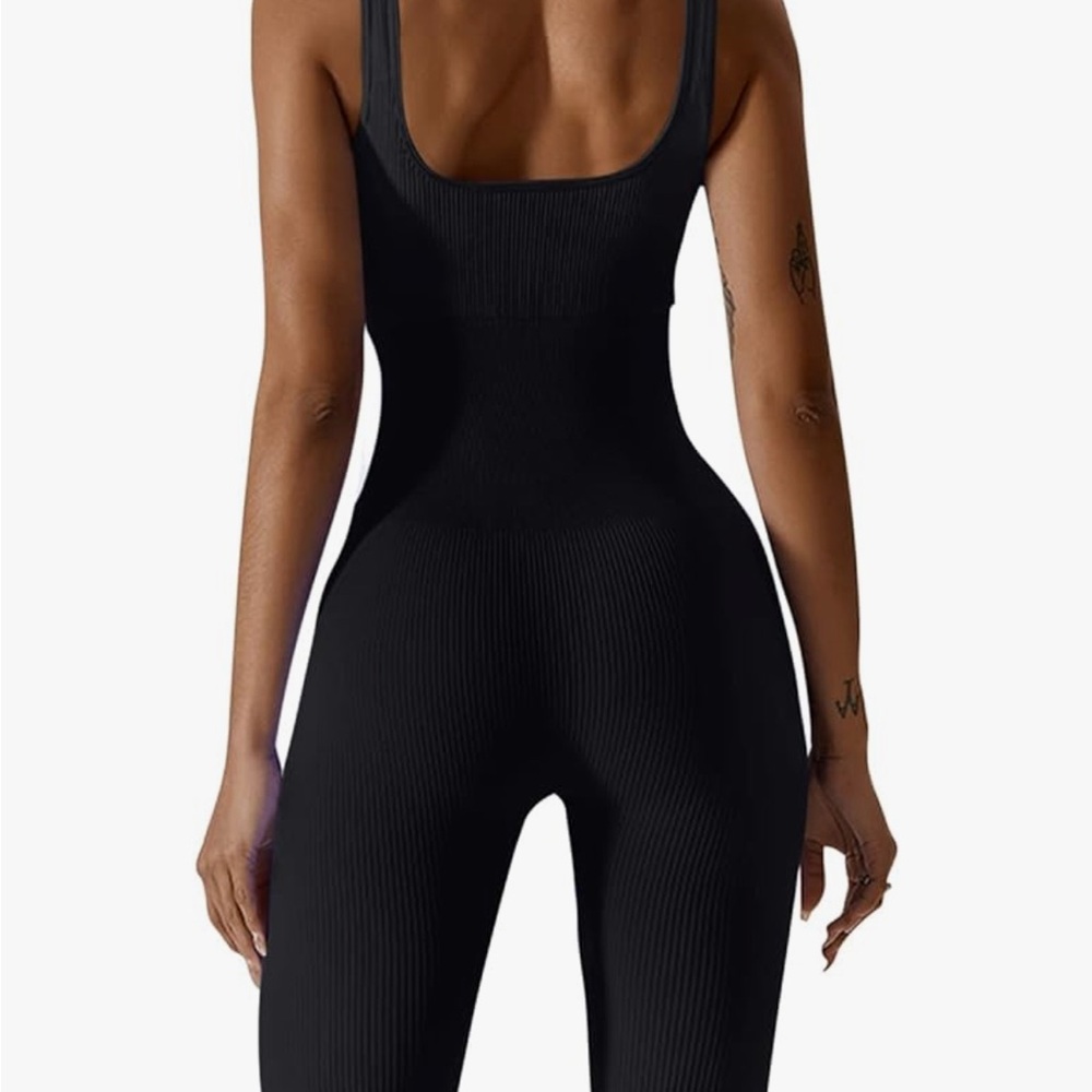 Long Ribbed Jumpsuit - Picture 2 of 2